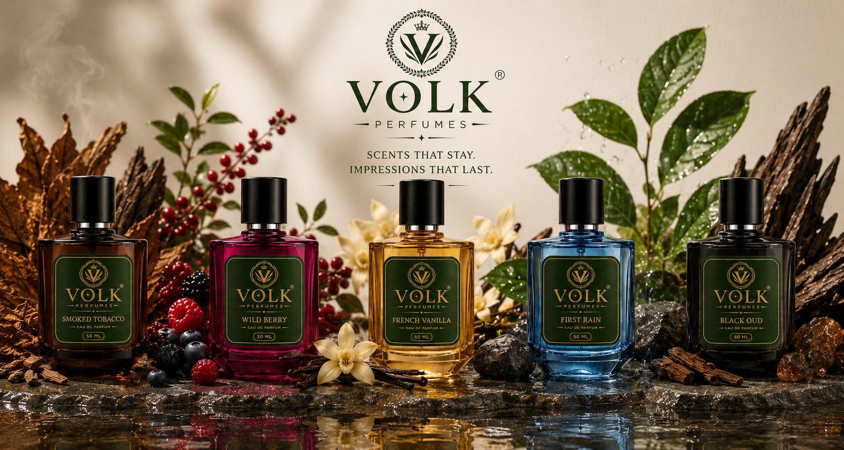 VOLK Perfumes — Scents that stay. Impressions that last.